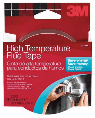 Hi-Temp Flue Tape, Silver, 15 True Value Hardware