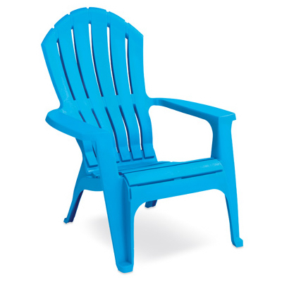RealComfort Adirondack Chair, Ergonomic, Pool Blue True Value