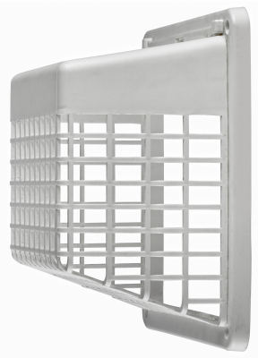 Plastic Universal Hinged Vent Guard, White