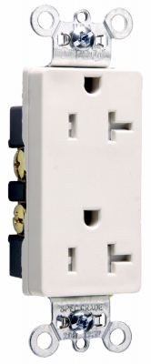 Pass & Seymour Decorator Outlet, Heavy-Duty, Almond, 20-Amp