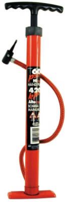 60PSI Red Enamel Bicycle Tire Pump