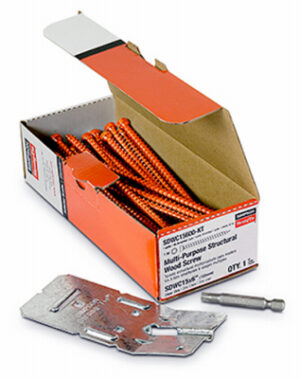 Strong-Drive SDWC Truss Screws, 0.152 x 6-In., Orange, 50-Pk.