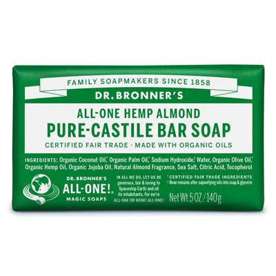 Castile Bar Soap, Almond, 5-oz.