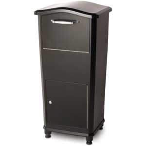 Elephantrunk Parcel Drop Box, Black, Cast Aluminum