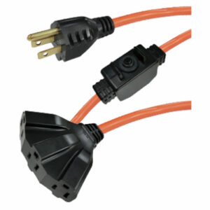 Outdoor Extension Cord, Orange, 16/3, 100-Ft.