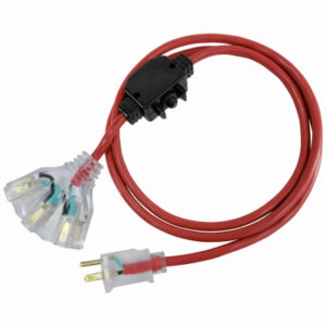 Outdoor Extension Cord, Red, 14/3, 25-Ft.