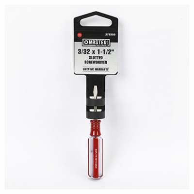 Electrician Screwdriver, Slotted 3/32 x 1-1/2 In.