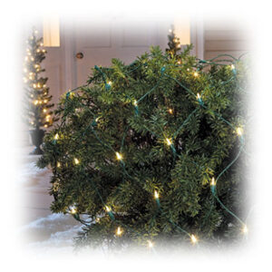 Staylit Net 100-Light Set, Warm White LED, Green Wire