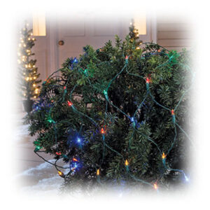 Staylit Net 100-Light Set, Cool White LED, Green Wire