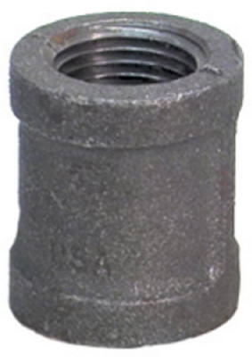 Black Pipe Malleable Coupling, Right Hand, 1 In.