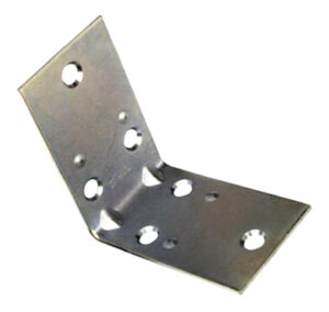 2-Pk., 2-1/2 x 1-1/2 In. Zinc Double-Wide Corner Brace