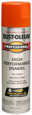 Fast Dry ProfessionalHigh-Performance Spray Enamel, Safety Orange, 15-oz.
