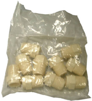 CPVC Pressure MIP Adapter, Hot or Cold, 1/2 In., 10-Pk.