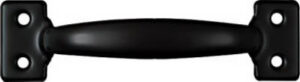 Door/Drawer Cabinet Pull, Satin Black, 6-1/2 In.
