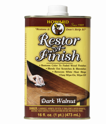 Restor-A-Finish Wood Finish, Dark Walnut, 16 oz.
