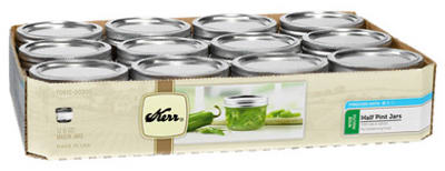 Wide-Mouth Mason Canning Jars with Lids, 8 oz., 12-Pk