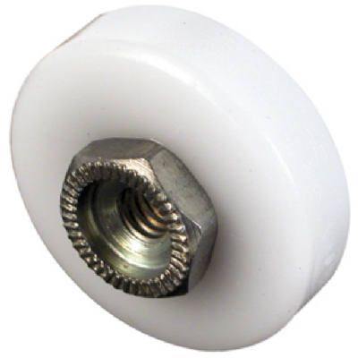 Flat Roller Ball Bearing Tub Enclosure, Threaded Hex Hub, 7/8 In., 2-Pk.