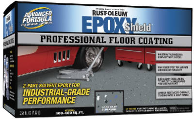EpoxyShield Professional Concrete Floor Coating Paint Kit Dark Gray 2 Gallon