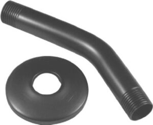 Shower Arm & Flange Assembly, Oil Rubbed Bronze, 1/2-In. Pipe, 6-In.