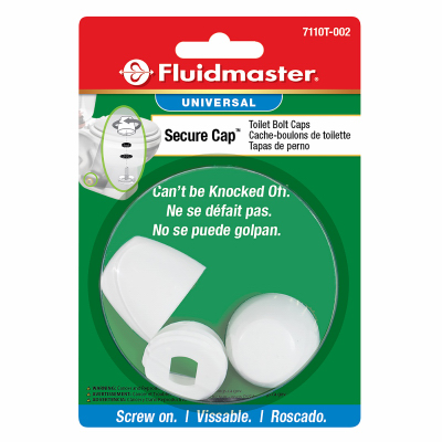 Secure Cap Toilet Bolt Caps, 2-Pk.