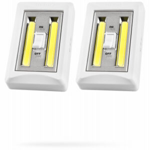 FlipIt 400 COB LED Light Switch Light, 2 Light Modes, 2-Pk.