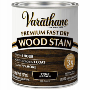 Fast Dry Interior Wood Stain, Oil Base, True Brown, 1/2 Pt.