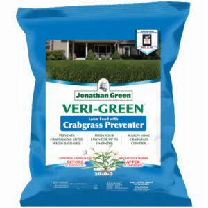 Veri-Green Lawn Fertilizer with Crabgrass Preventer, 22-0-3 Formula, Covers 5,000 Sq. Ft