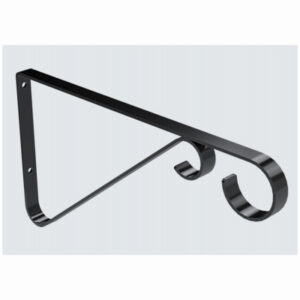Hanging Plant Bracket, Black, 35-Lb. Load, 9 In.
