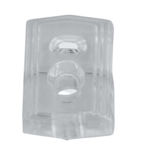 Mirror Holder, Clear Plastic, 35-Lb. Load, 1/8 In.