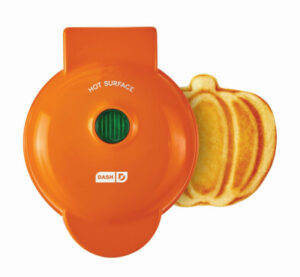 Pumpkin Mini Waffle Maker, Orange