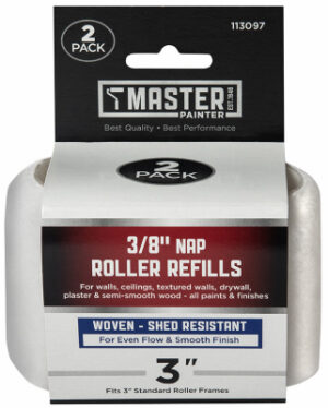 Mini Woven Paint Roller Covers, 3 x 3/8 In. Nap, 2-Pk.