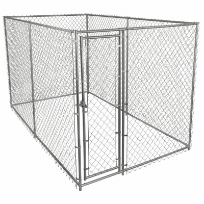 Chain link pet kennel store