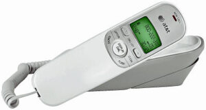 White Trim Line Corded Telephone