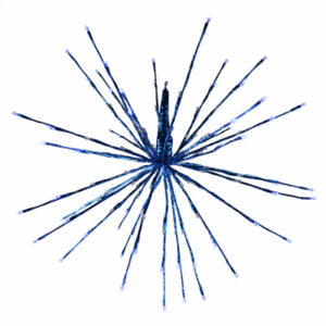 Radiant Blasts Christmas Light, 8 Functions, 80 Blue LEDs, 16 In.