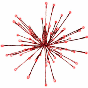 Radiant Blasts Christmas Light, 8 Functions, 80 Red LEDs, 16 In.