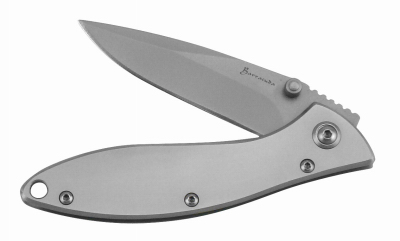 Tactical Knife, Silver Smoke, 4 In. Closed