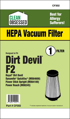 Dirt Devil Vacuum Cleaner Filter, F2 HEPA, 1-Pk.