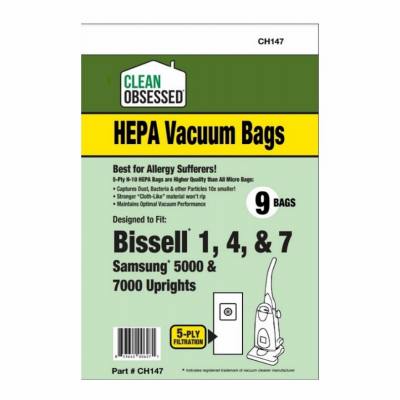 Bissell & Samsung HEPA Vacuum Cleaner Bags, 9-Ct.