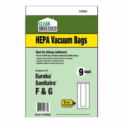Eureka & Sanitaire Vacuum Cleaner Bags, Style F&G, 9-Ct.