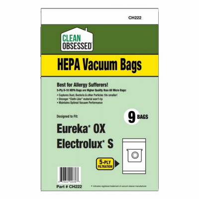 Electrolux Vacuum Cleaner Filters, Style S / OX HEPA, 9-Pk.