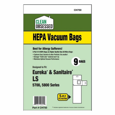 Eureka Vacuum Cleaner Bags, Style LS HEPA, 9-Ct.