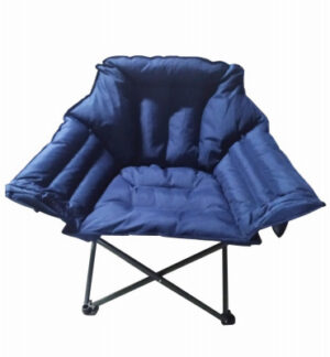 Alternative Club Chair, Cupholder, No Bag Needed, Blue/Gray