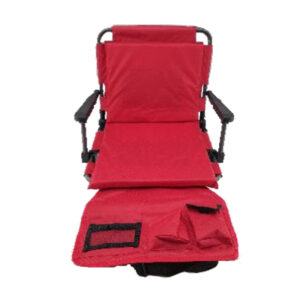 Heated Stadium Seat, Red Fabric, Battery Not Included