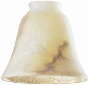 Brown Marble Glass Ceiling Fan Light Shades, 4-3/4 In.
