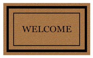 Welcome Coir Door Mat, 24 x 36 In.