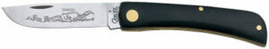 Sod Buster Jr. Utility Knife, With Etching, Stainless Steel/Black, 3-5/8-In. Blade