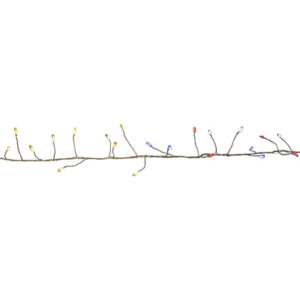 50 Color-Changing Vine Lights, Warm White to Patriotic, Battery Operated