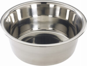 Stainless Steel Dog Dish, Mirror Finish, 1 Pt.