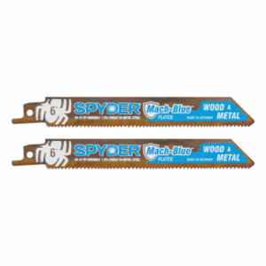 Mach-Blue Bi-Metal Reciprocating Saw Blades, Wood/Metal Cutting, 10/14-TPI, 6 In., 2-Pk.