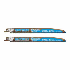 Mach-Blue Bi-Metal Reciprocating Saw Blades, Wood/Metal Cutting, 10/14-TPI, 9 In., 2-Pk.